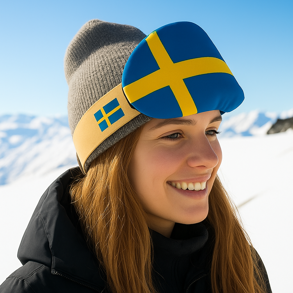 Skidglasögon skydd med tryck ｜Ski Goggle Cover med egen design