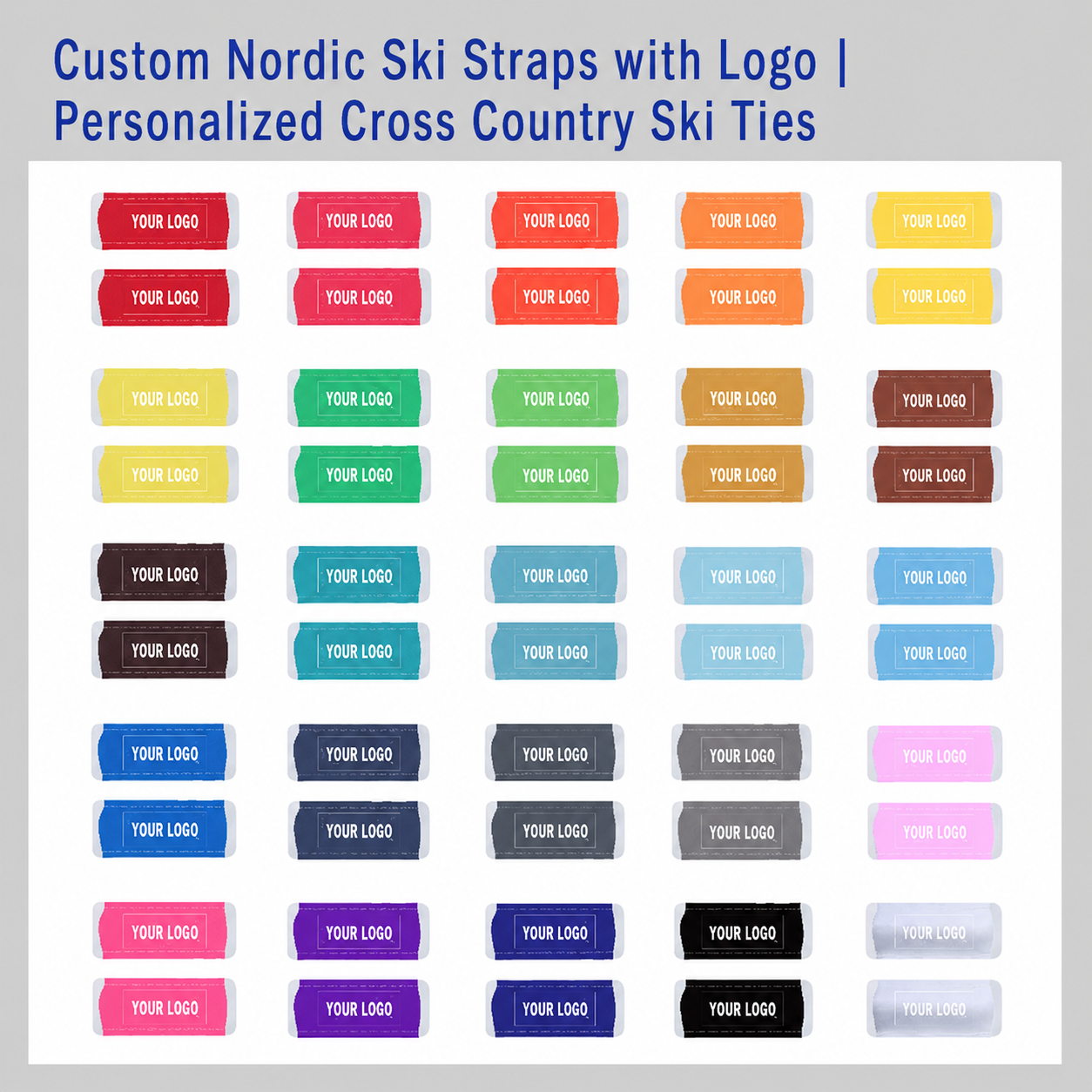Längdskidband med Eget Tryck | Nordic Ski Straps
