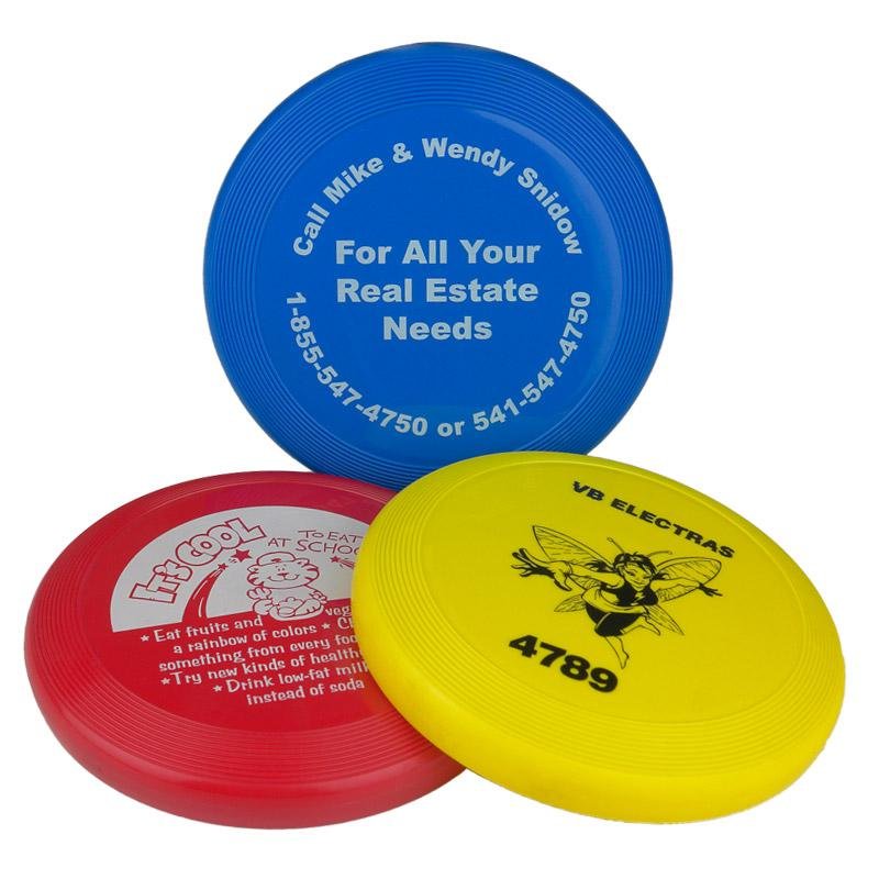 	Frisbees med egen logotyp