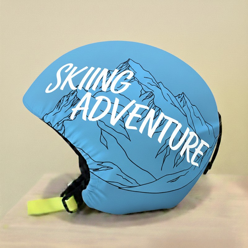 Tryckta hjälmöverdrag med logotyp