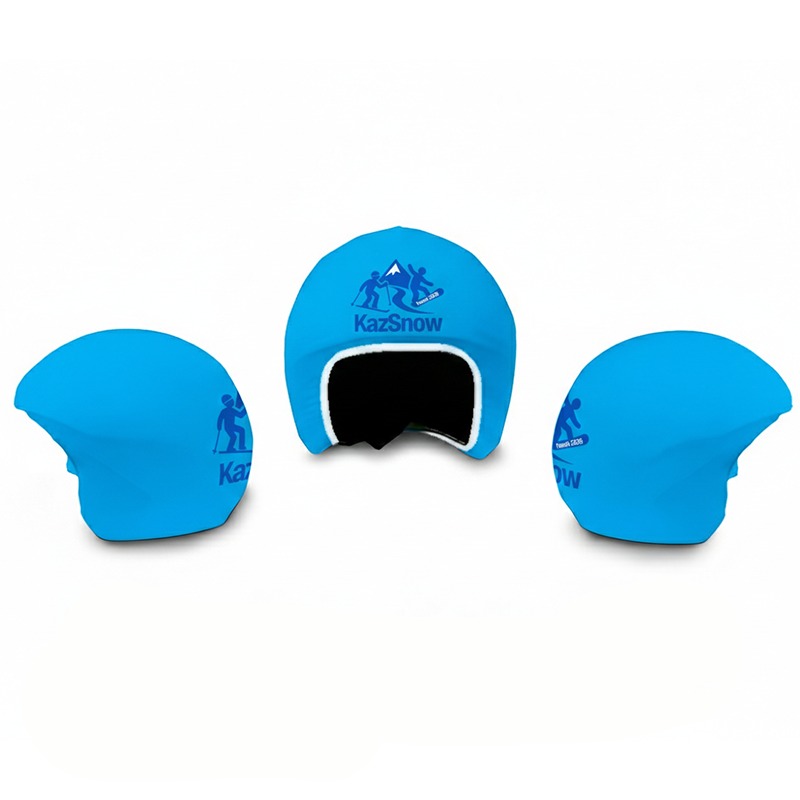 Reklamhjälmöverdrag med tryck