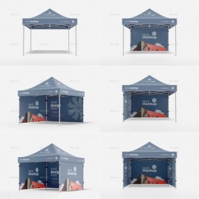Fällbart eventtält med logotyp – Profiltält för mässor,...