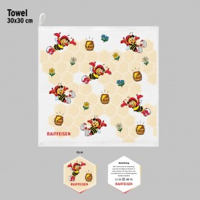 Komprimerade handdukar som giveaways med tryck