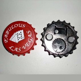 Runda magnetiska flasköppnare i metall – magnetflasköpp...