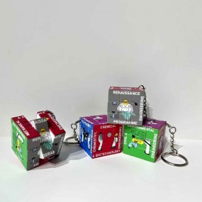Tryck din Rubiks kub 3x3 nyckelring – Rubiks kub som re...