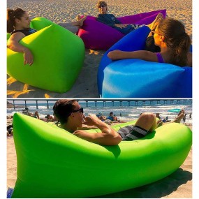 Uppblåsbar soffa strand-lazy-bed för camping – Uppblåsb...