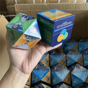 3D hopfällbar fotokub – individuell tryckt med logotyp ...