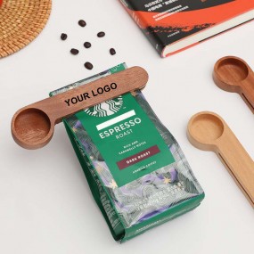 Kaffeemått 7g i trä med klämma – kaffemått i trä med eg...