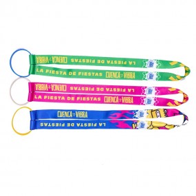 Nyckelband/Lanyard med flaska hållare med tryck | Anpas...