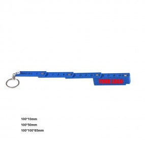 Tryck nyckelring med tumstock | Mini-tumstock med tryck...