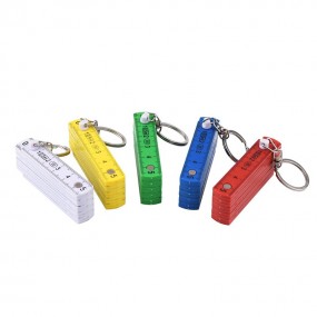 Tryck nyckelring med tumstock | Mini-tumstock med tryck...