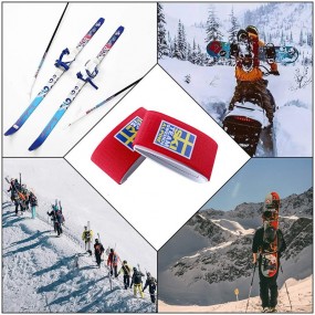 Skiband med kardborre med egen logotyp | Skiclips Skifi...