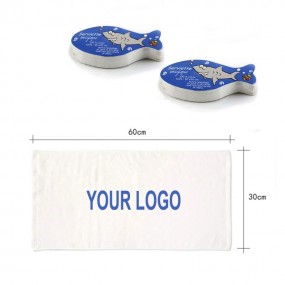 Komprimerade handdukar som giveaways med tryck