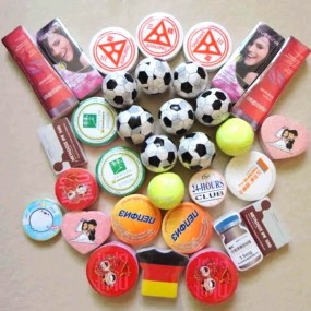 Tryckta handdukar med logotyp – Komprimerade reklamarti...