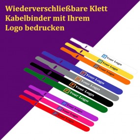 Individuellt tryckta kardborreband med logotyp – person...
