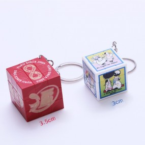 Nyckelring med Rubiks kub – tryck med egen logotyp – An...