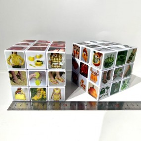 Tryck Rubiks kub 10 cm x 10 cm – Personlig Rubiks kub 3...
