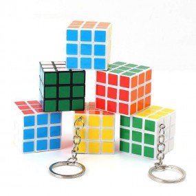 Rubiks kub-nyckelring med tryck – personligt anpassad n...