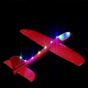 Skumflygplan med LED-ljus – tryck med din logotyp som r...
